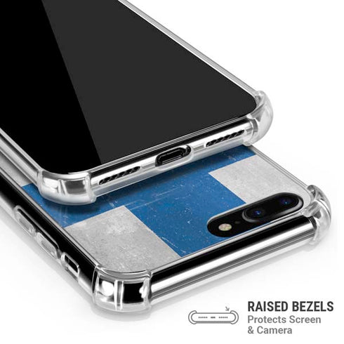 Finland Flag Distressed iPhone 7/8 Plus Clear Case